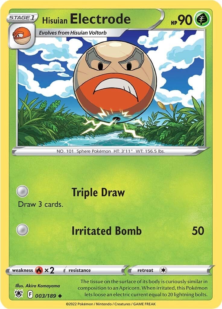 Hisuian Electrode [Triple Draw | Irritated Bomb]