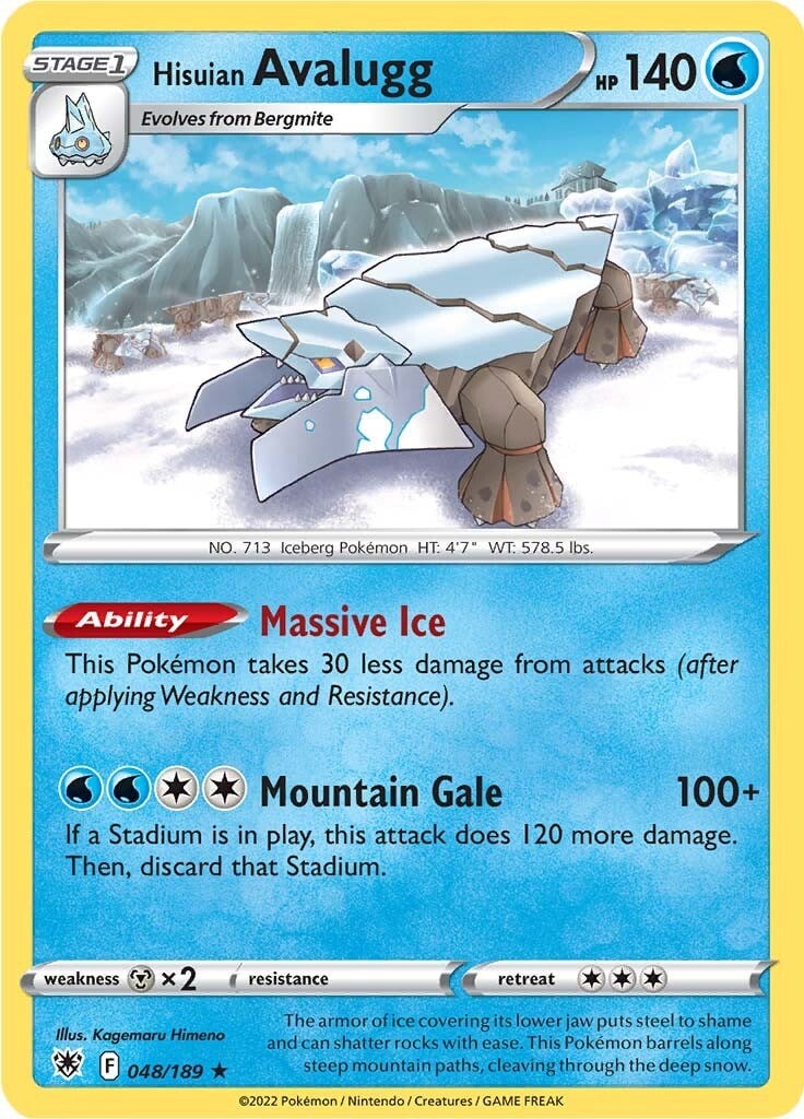 Hisuian Avalugg [Massive Ice | Mountain Gale]