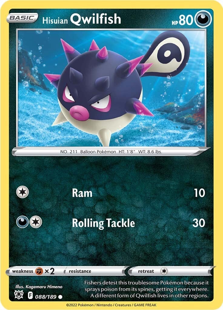 Hisuian Qwilfish [Ram | Rolling Tackle]