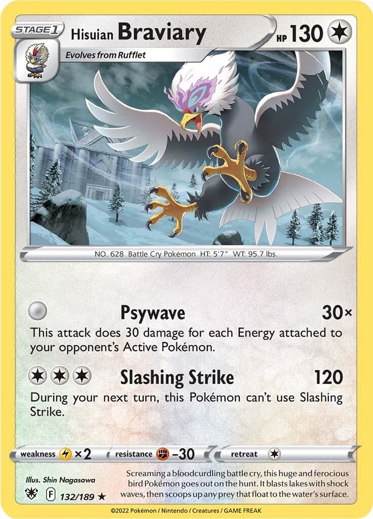 Hisuian Braviary [Psywave | Slashing Strike]