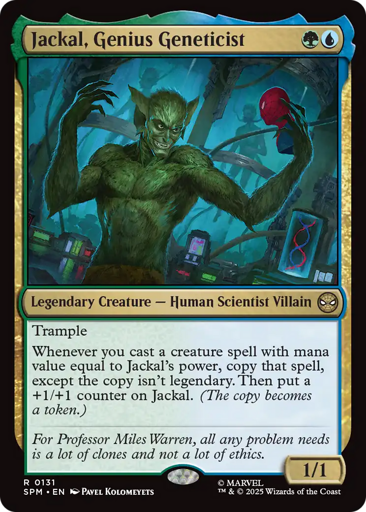 Jackal, Genius Geneticist