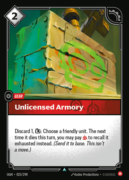 Unlicensed Armory — 1/2