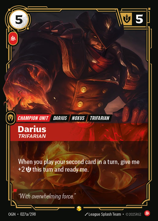 Darius, Trifarian — 1/2