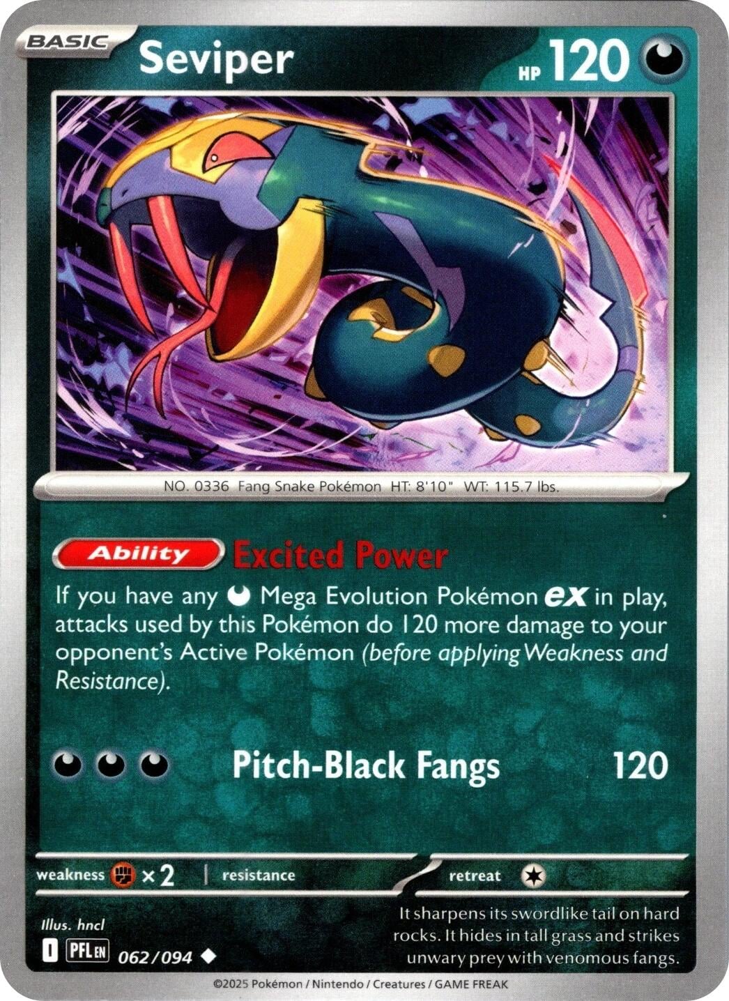 Seviper [Excited Power | Pitch-Black Fangs]