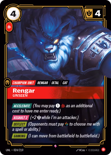 Rengar, Unseen