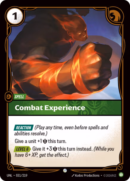 Combat Experience