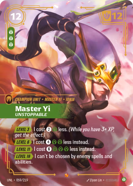 Master Yi, Unstoppable