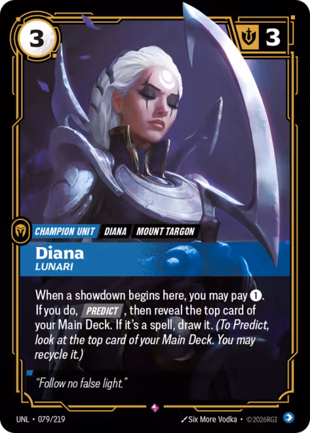 Diana, Lunari