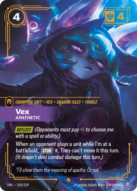 Vex, Apathetic