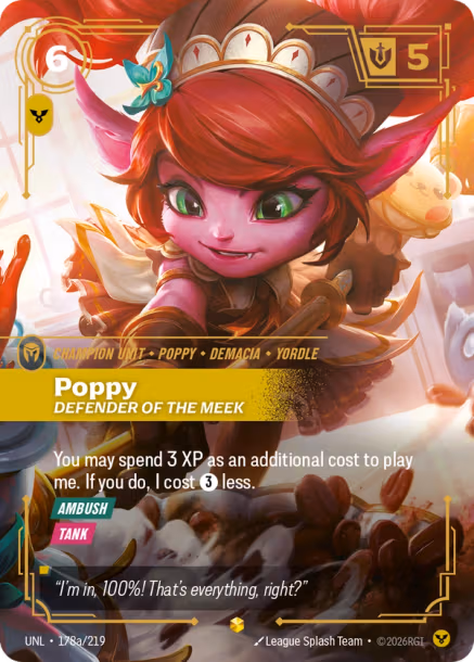 Poppy, Defender of the Meek