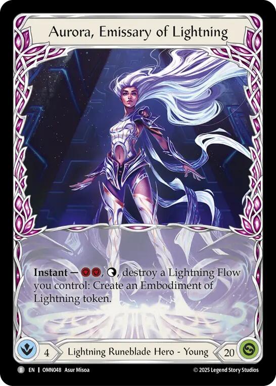 Aurora, Emissary of Lightning // Volzar, Meteor Storm