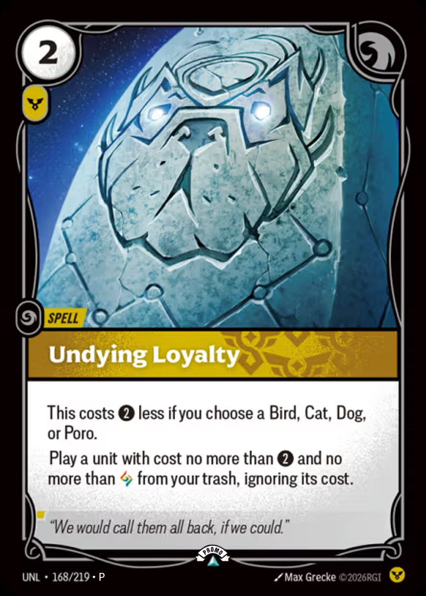 Undying Loyalty — 1/2