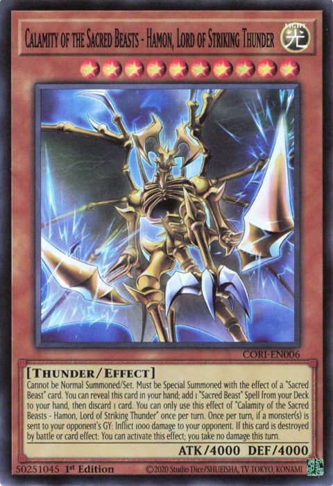 Calamity of the Sacred Beasts – Hamon, Lord of Striking Thunder