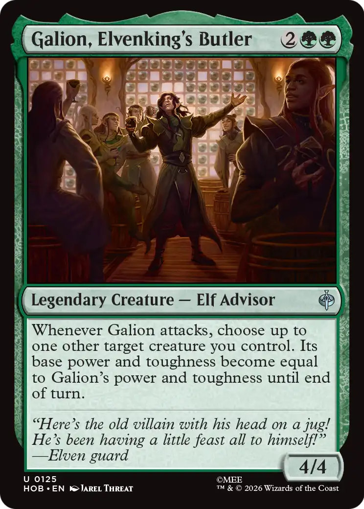 Galion, Elvenking's Butler