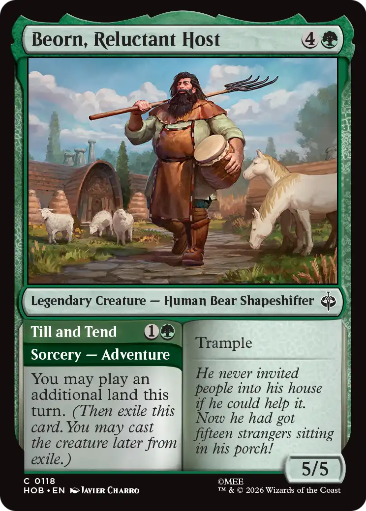 Beorn, Reluctant Host // Till and Tend