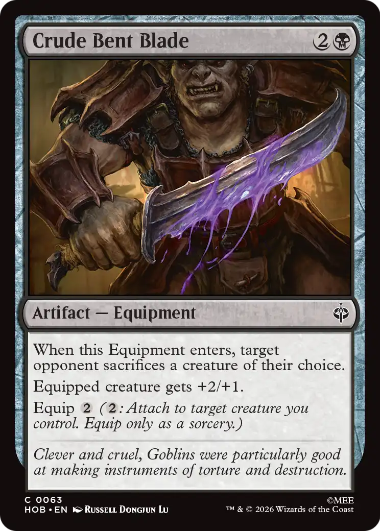 Crude Bent Blade