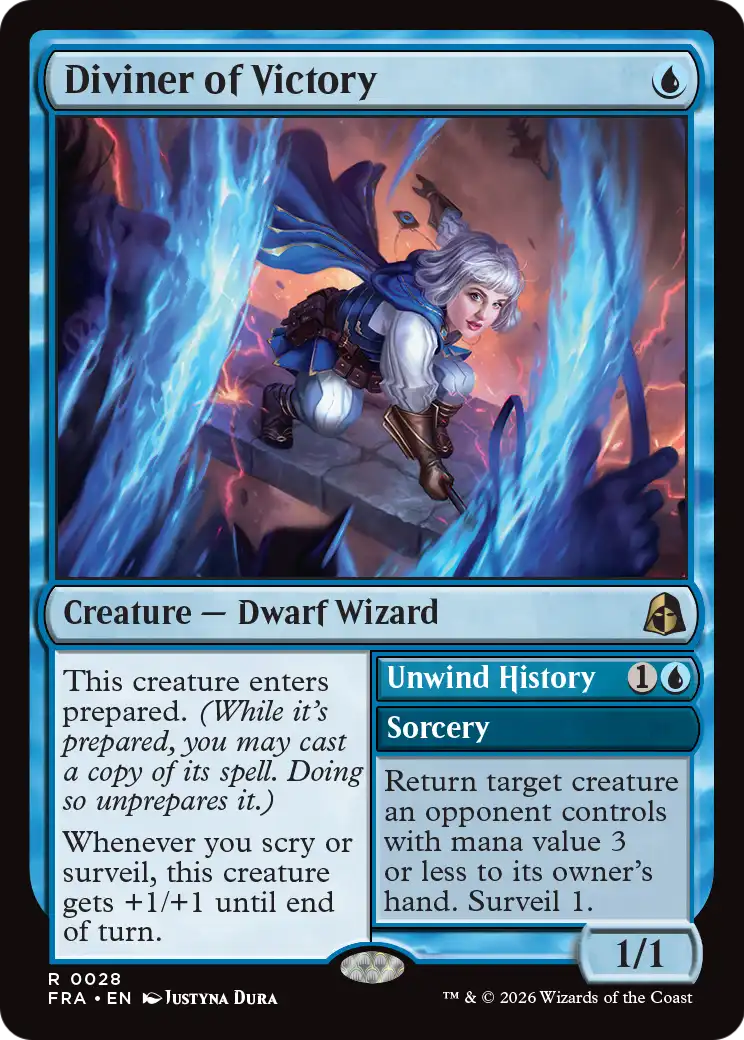 Diviner of Victory // Unwind History — 1/2