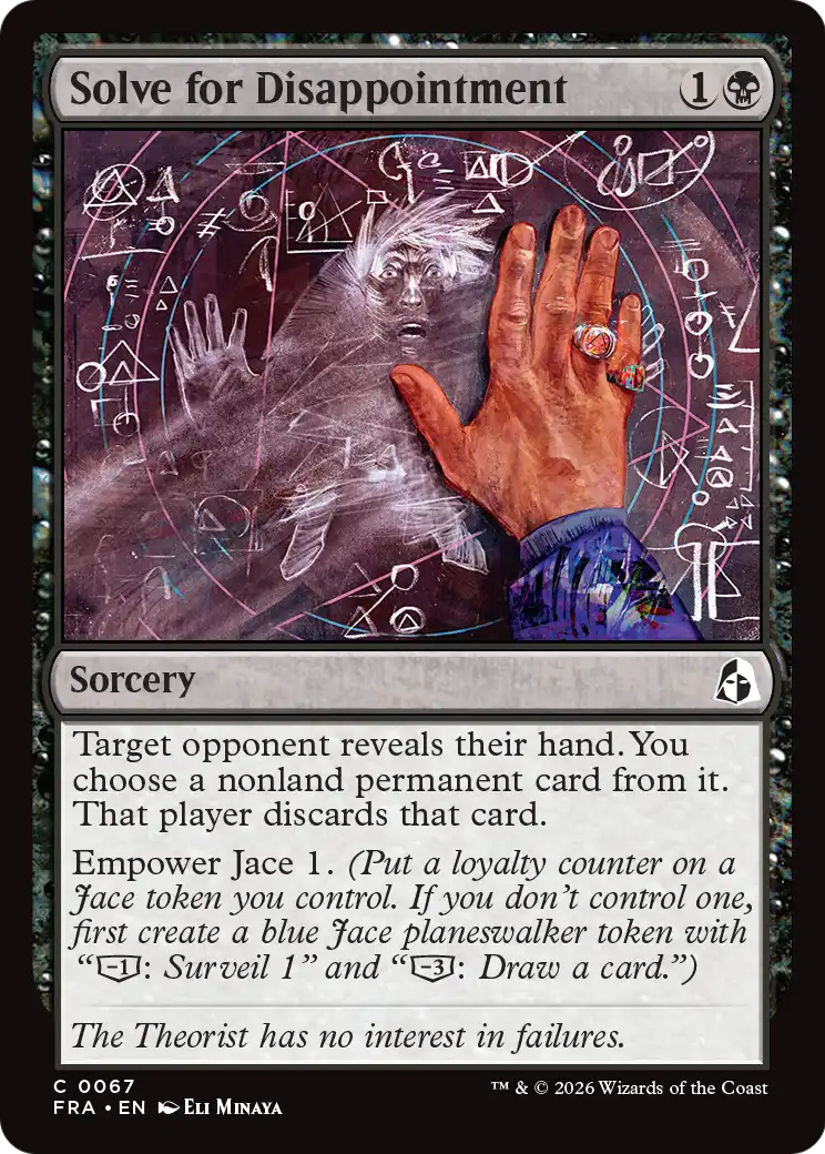 Solve for Disappointment — 1/2