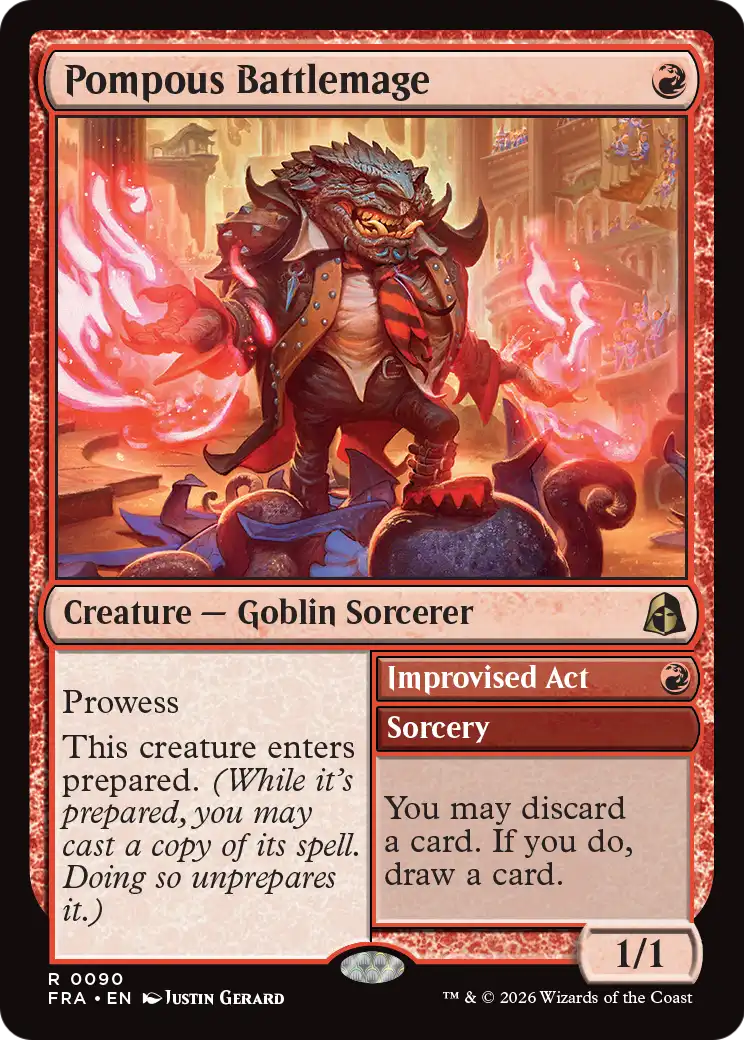 Pompous Battlemage // Improvised Act — 1/2