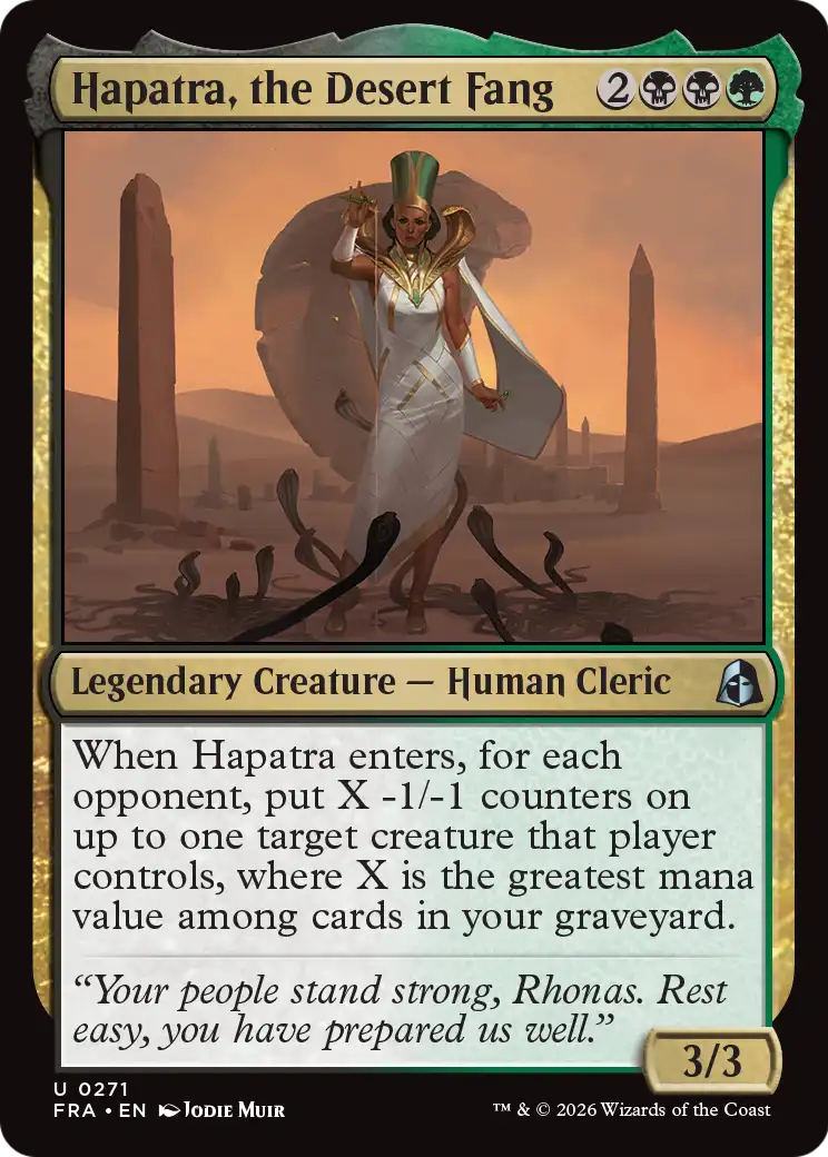 Hapatra, the Desert Fang — 1/2