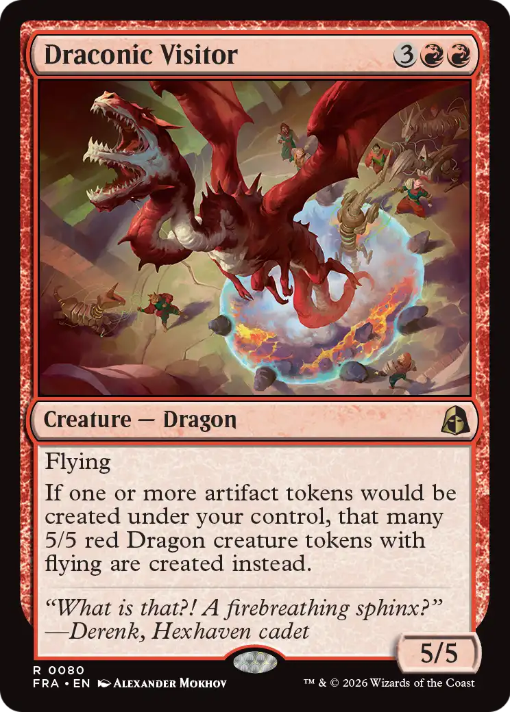 Draconic Visitor — 1/2
