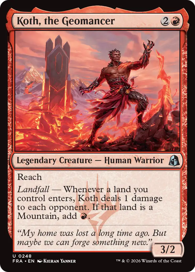 Koth, the Geomancer — 1/2