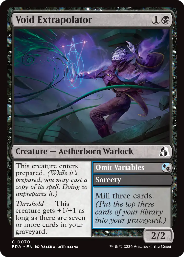 Void Extrapolator // Omit Variables — 1/2