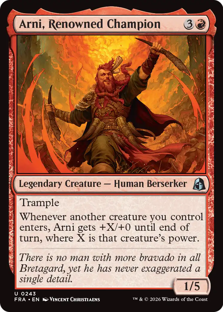 Arni, Renowned Champion — 1/2