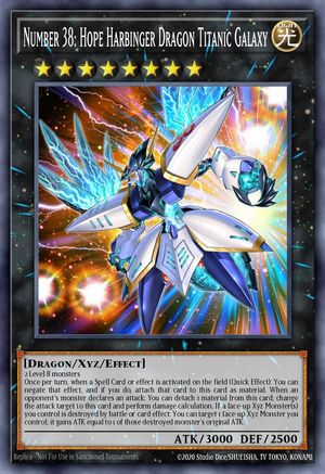 Number 38: Hope Harbinger Dragon Titanic Galaxy (V.3 - Secret Rare)