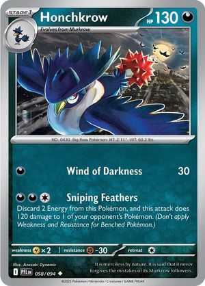 Honchkrow [Wind of Darkness | Sniping Feathers]