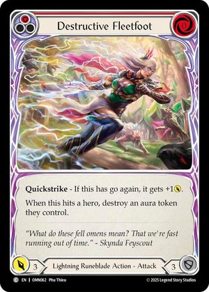 Destructive Fleetfoot (Red)
