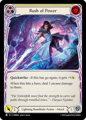 Rush of Power (Yellow)
