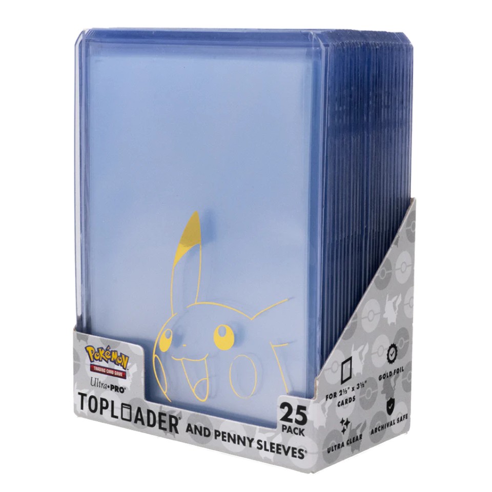Ultra Pro - Pikachu Toploader and Penny Sleeves Combo Pack (Pokémon TCG)